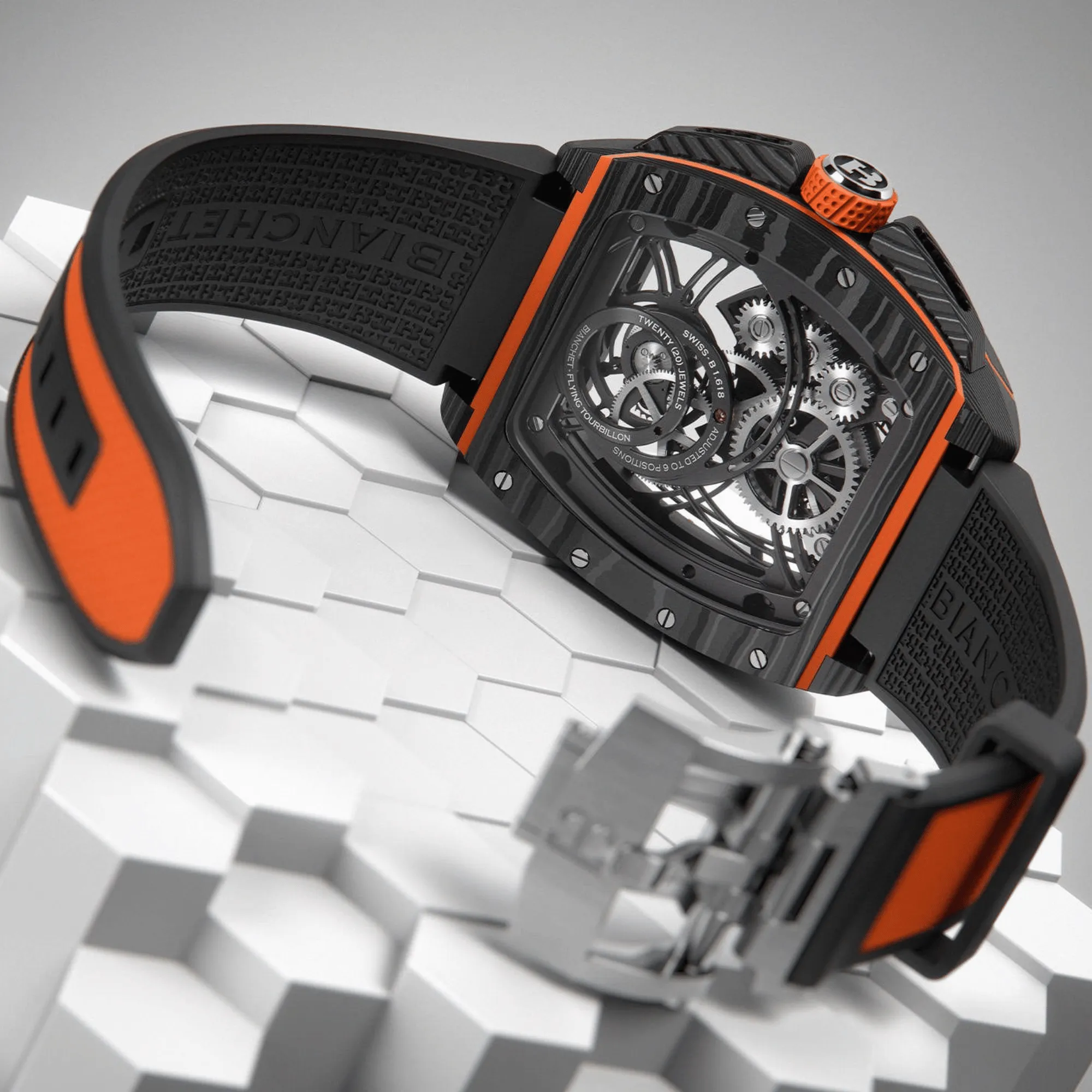 Bianchet Flying Tourbillon Grande Date - Carbon Orange