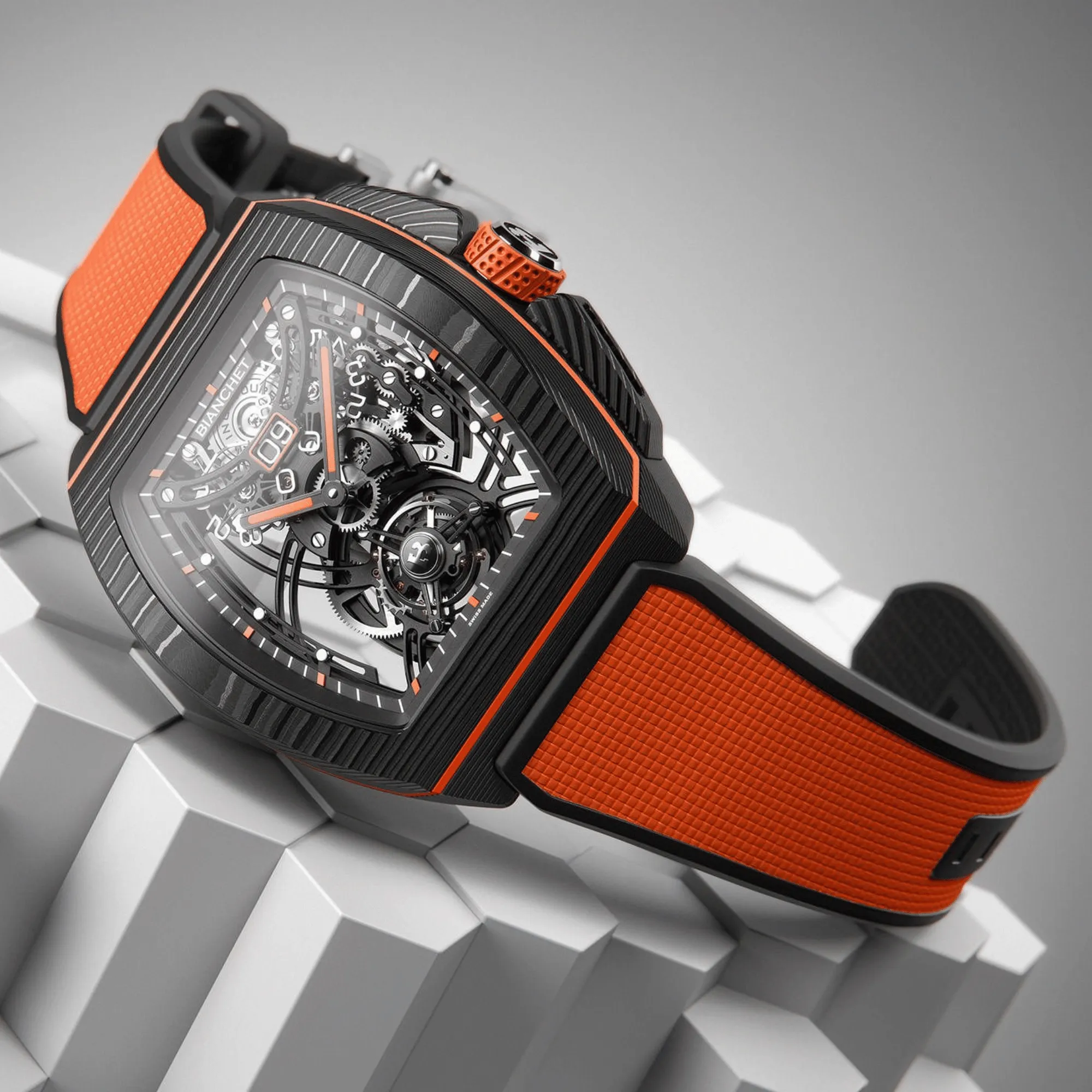 Bianchet Flying Tourbillon Grande Date - Carbon Orange