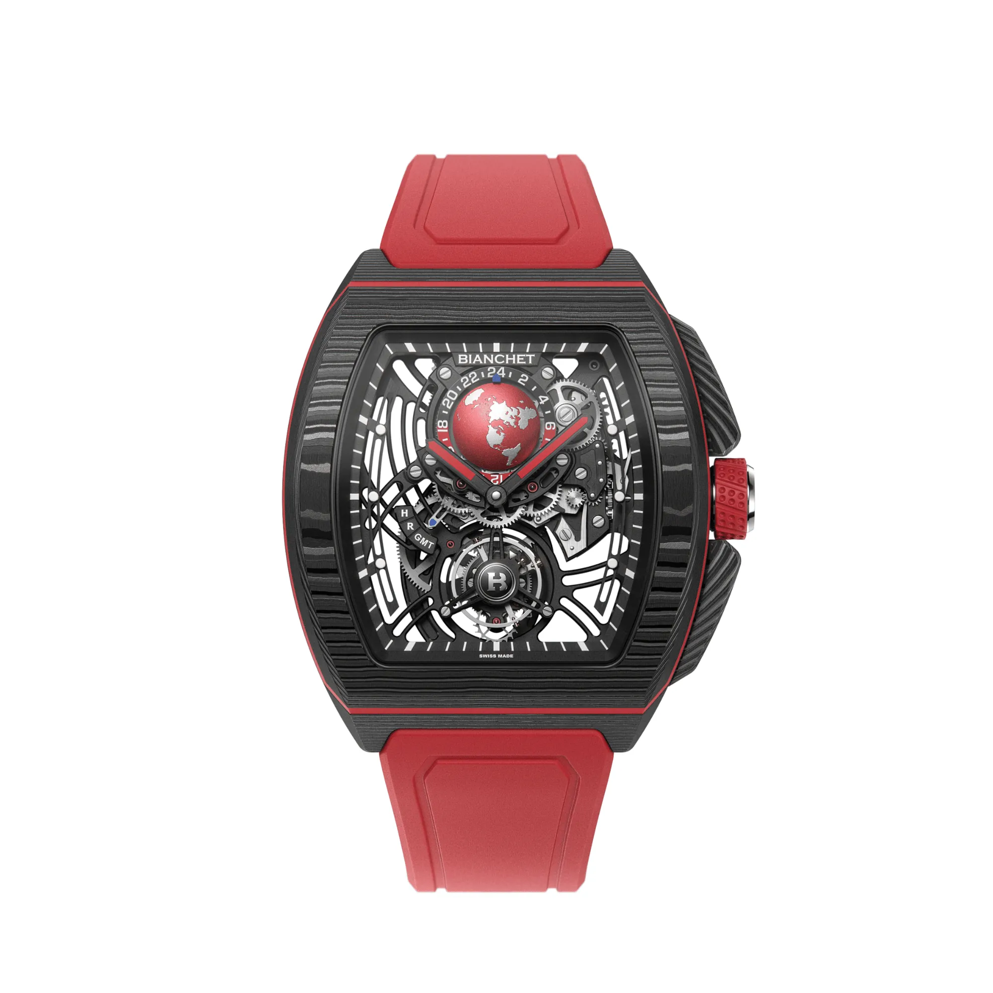 Bianchet Flying Tourbillon Sport GMT - Carbon Red