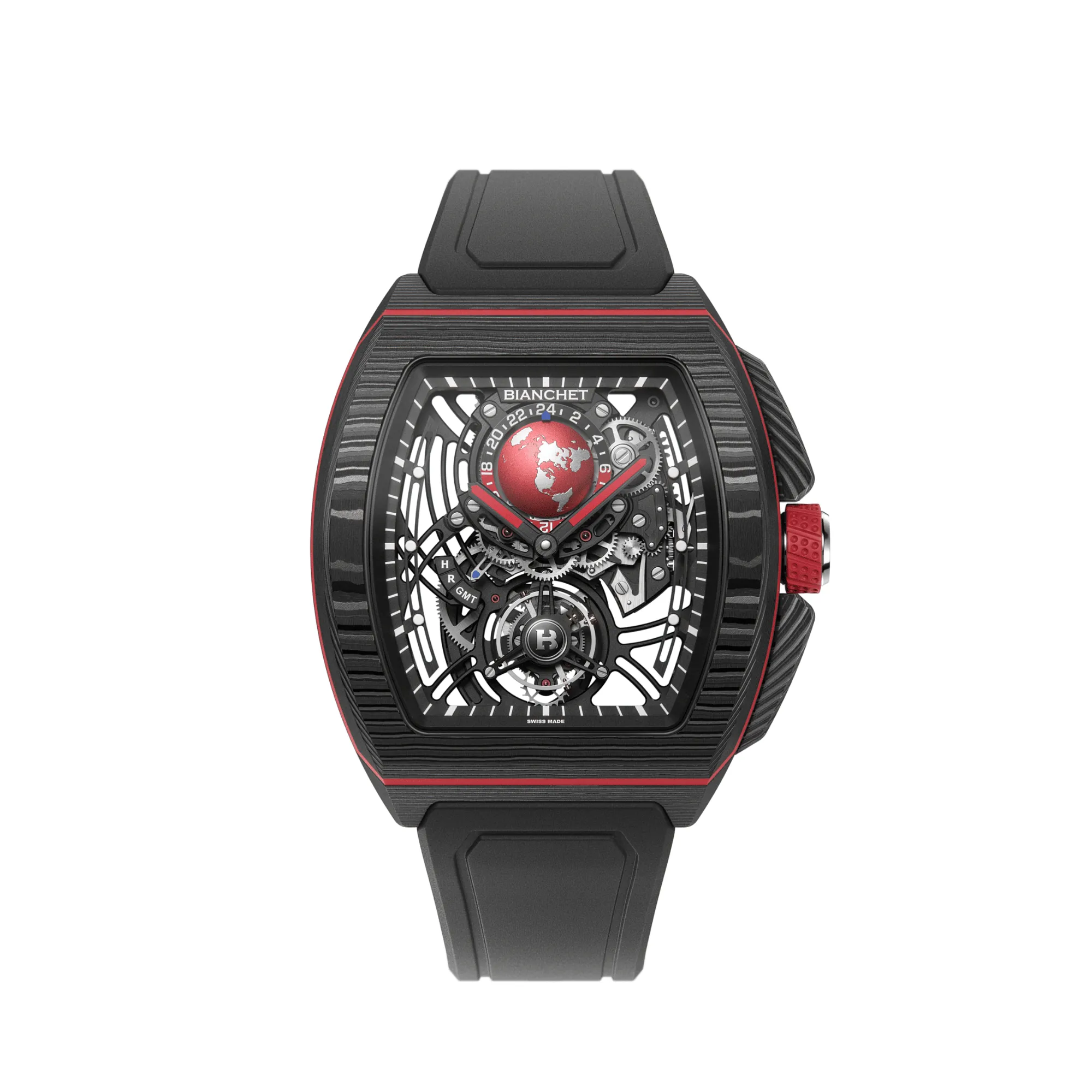 Bianchet Flying Tourbillon Sport GMT - Carbon Red