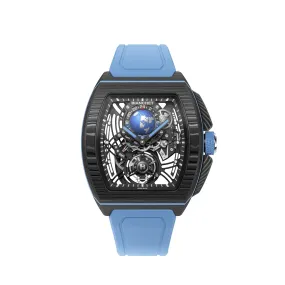 Bianchet Flying Tourbillon Sport GMT - Carbon Sky Blue
