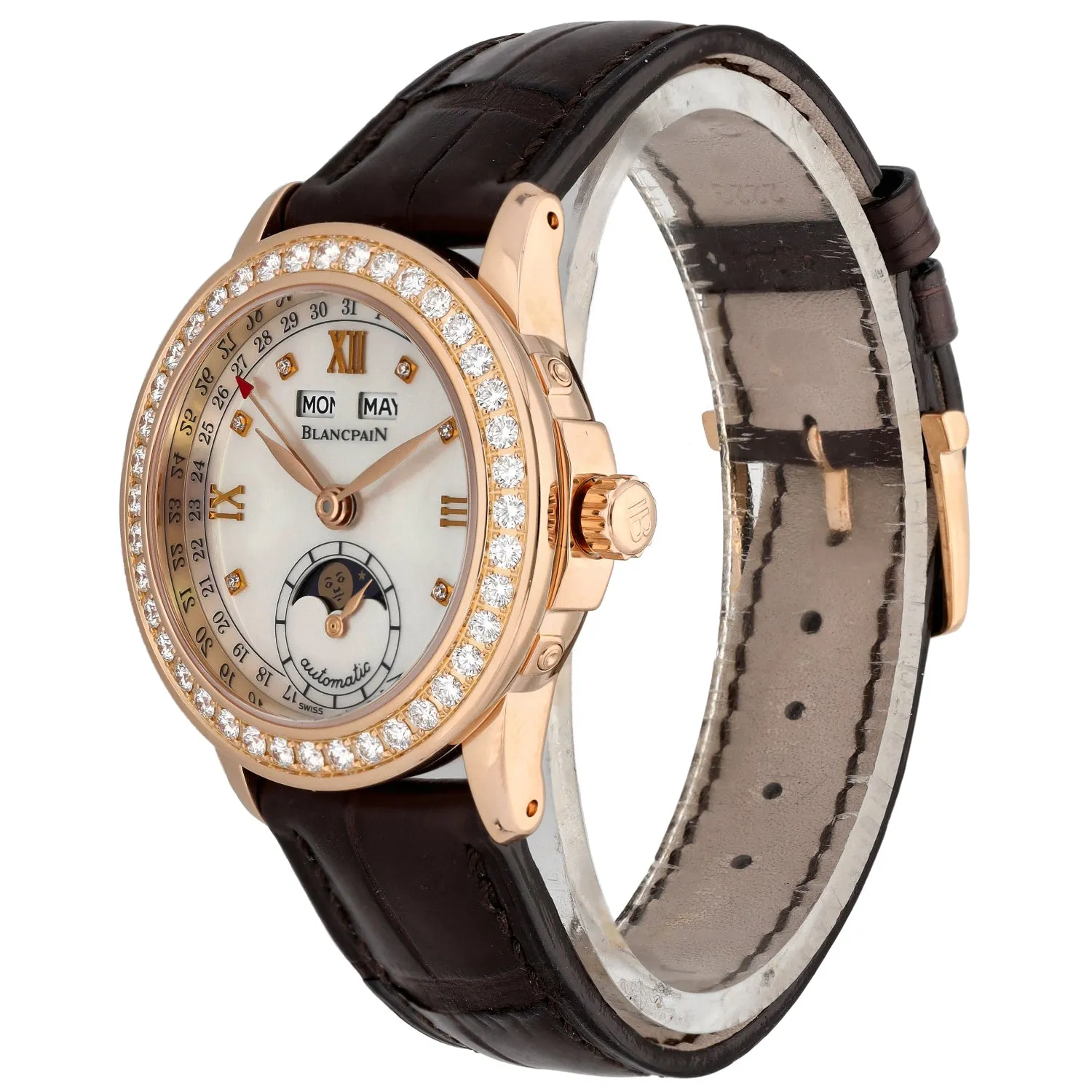 Blancpain Leman Moonphase 38mm Rose Gold Watch - Reduced