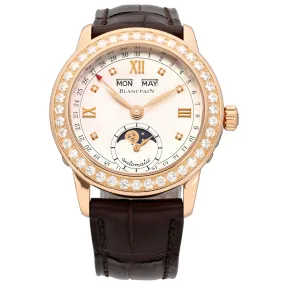 Blancpain Leman Moonphase 38mm Rose Gold Watch - Reduced