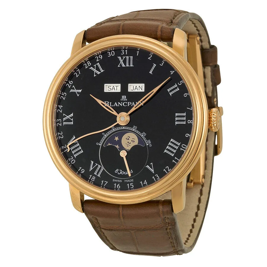 Blancpain Villeret Complete Calendar 8 Days Men's Watch 6639-3637-55B