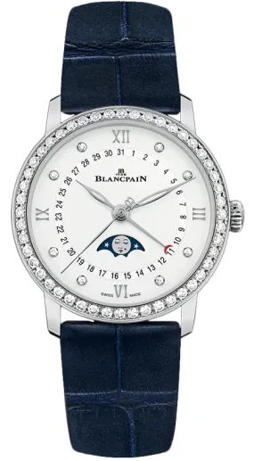 Blancpain Villeret Moonphase Stainless Steel Unisex Watch
