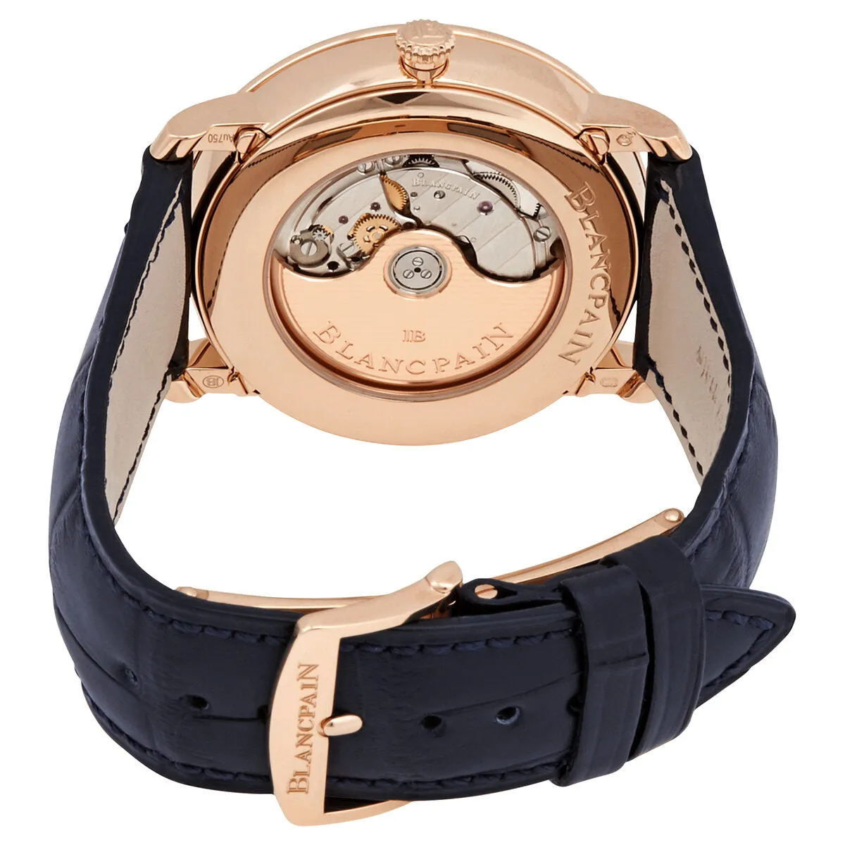 Blancpain Villeret Ultraplate Moonphase Automatic Blue Dial Men's Watch 6654 3640 55B