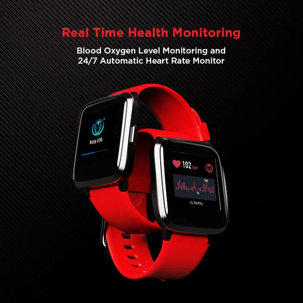 boAt Watch Storm Iron Man Marvel Edition | Smart Watch with 1.3" (3.3 cm) Full Touch Curved Display, Health Monitoring, Daily Activity Tracker