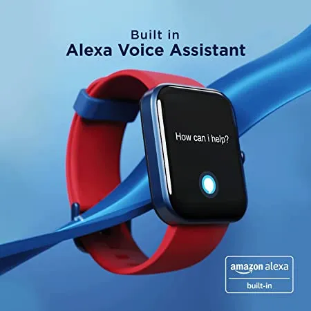 boAt Watch Xtend‌ Superman DC Edition | Premium Smart Watch with Alexa Built-in, 1.69" (4.29cm) Big Square Display