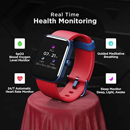 boAt Watch Xtend‌ Superman DC Edition | Premium Smart Watch with Alexa Built-in, 1.69" (4.29cm) Big Square Display