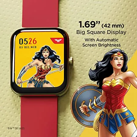 boAt Watch Xtend Wonder Women DC Edition | Premium Smartwatch with Bluetooth Calling, 50  Watch Faces, 14 Sports Mode, Alexa built-in