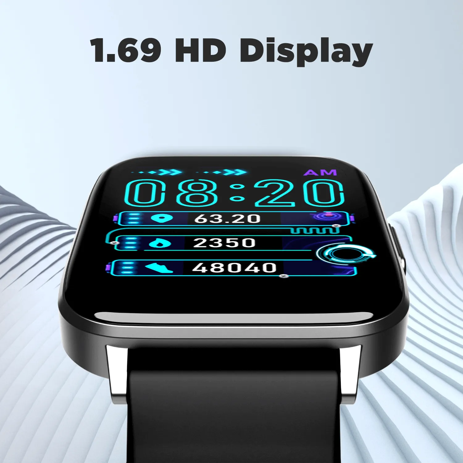 boAt Wave Elite | Perfect Fitness Tracker Smartwatch with 1.69" (4.29 cm) HD Display, 700  Active Modes