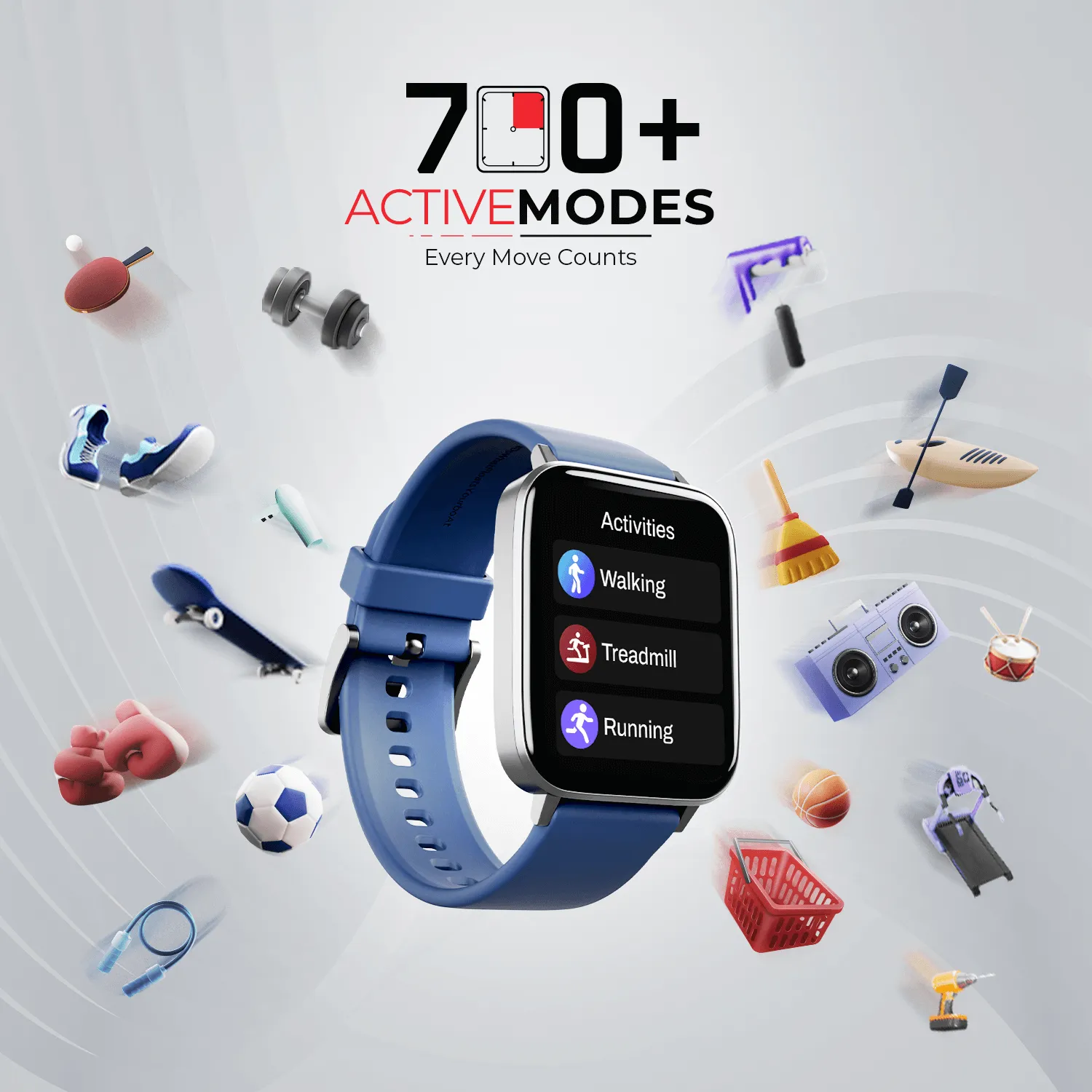 boAt Wave Elite | Perfect Fitness Tracker Smartwatch with 1.69" (4.29 cm) HD Display, 700  Active Modes