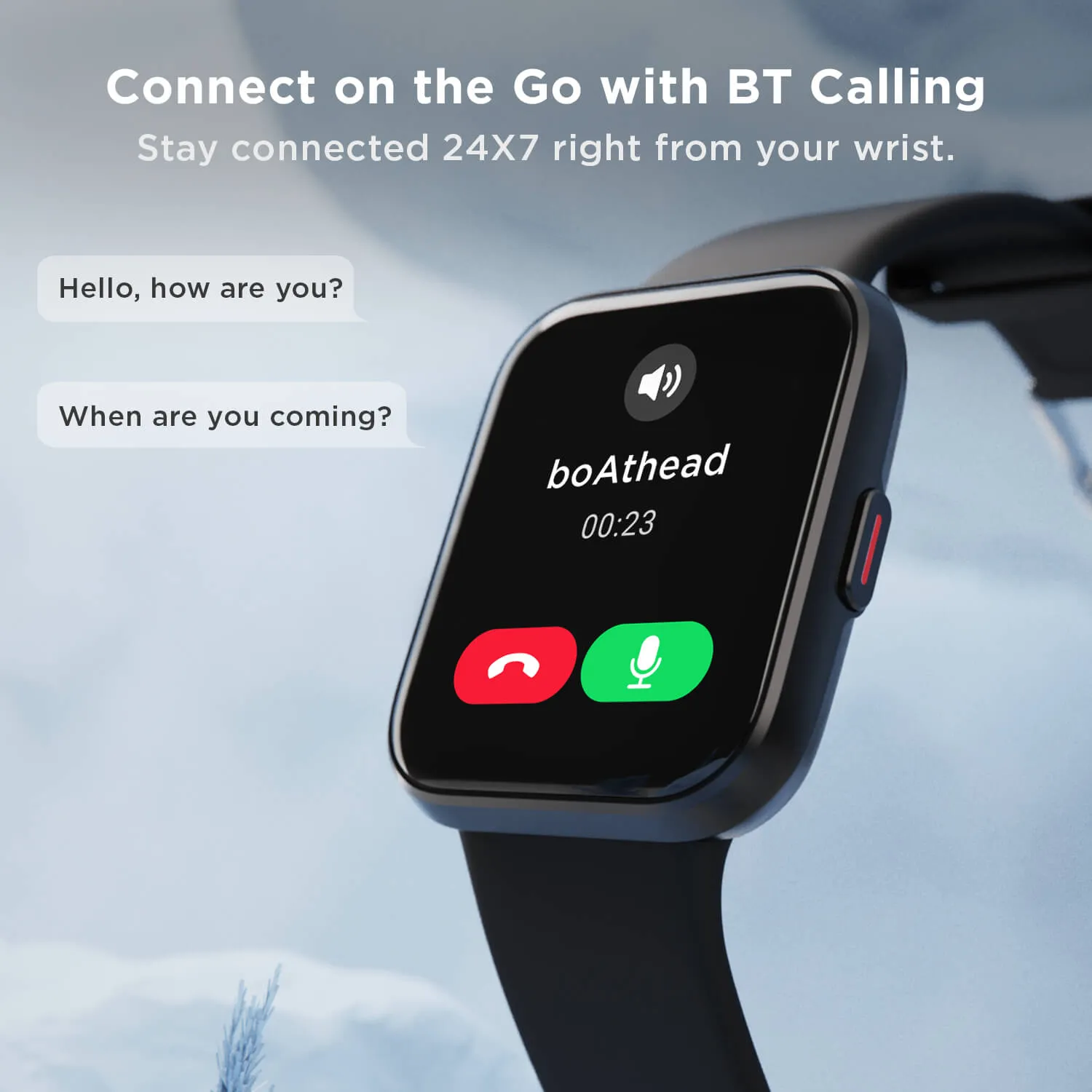 boAt Wave Fit Call | Alexa Built-in Smart Watch with 1.69" (4.29cm) HD Display, 60  Sports Modes, HR & SpO2 Monitoring