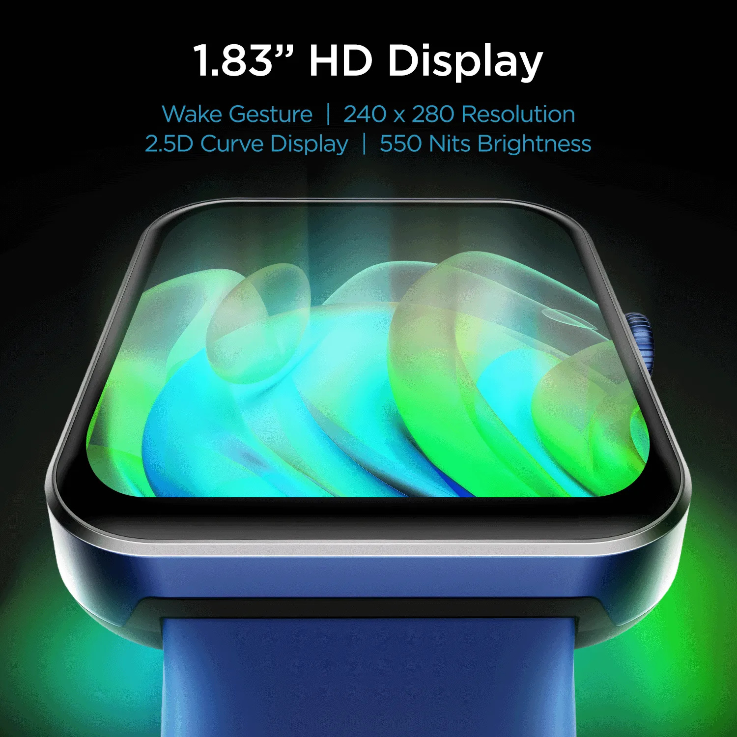 boAt Wave Flex Connect | 1.83" (4.64 cm) Large Display BT Calling Smartwatch, Upto 10 Days Battery, IP68, Dust & Splash Resistance