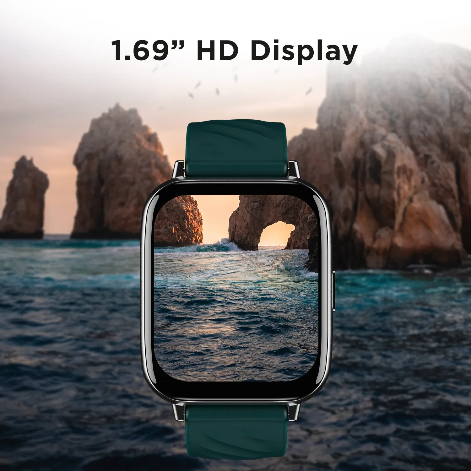 boAt Wave Prime 47 | Fitness Smartwatch with Sedentary Reminders, 550 Nits Brightness, 1.69" (4.29cm) HD display, Full Charge in 30 Mins, 100  Custom Watch Faces, Blood Oxygen Monitor