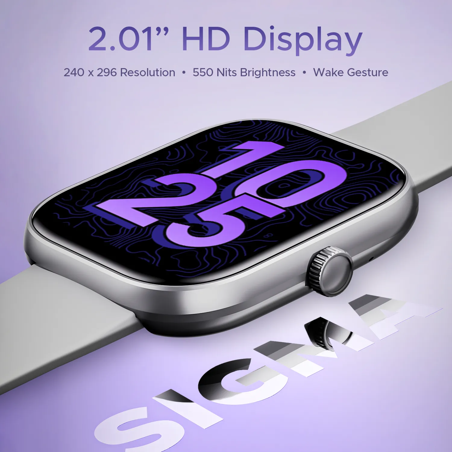 boAt Wave Sigma | Smartwatch with 2.01" (5.10cm) HD Display, BT Calling, Powered by Crest  OS, 700  Active Modes