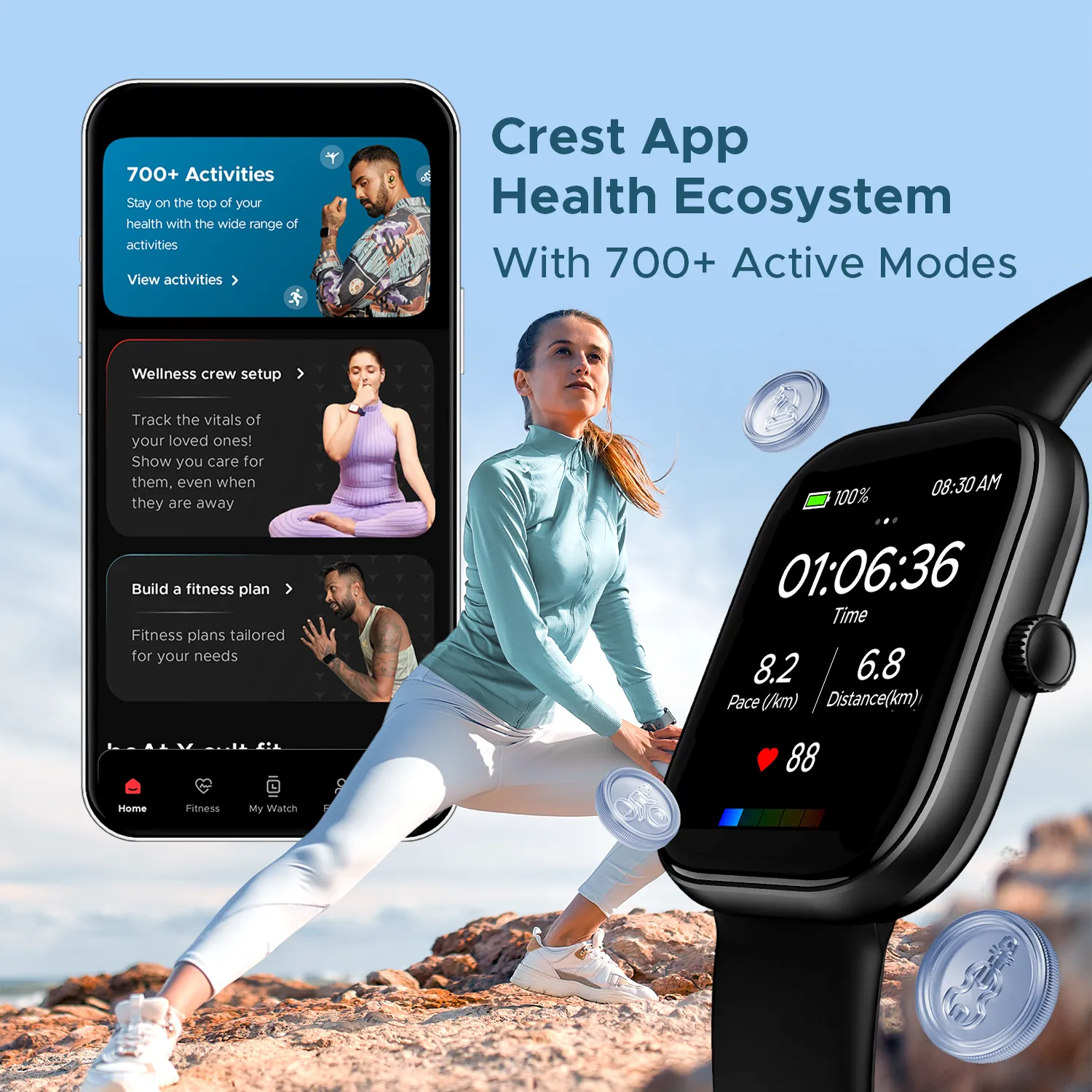 boAt Wave Sigma | Smartwatch with 2.01" (5.10cm) HD Display, BT Calling, Powered by Crest  OS, 700  Active Modes