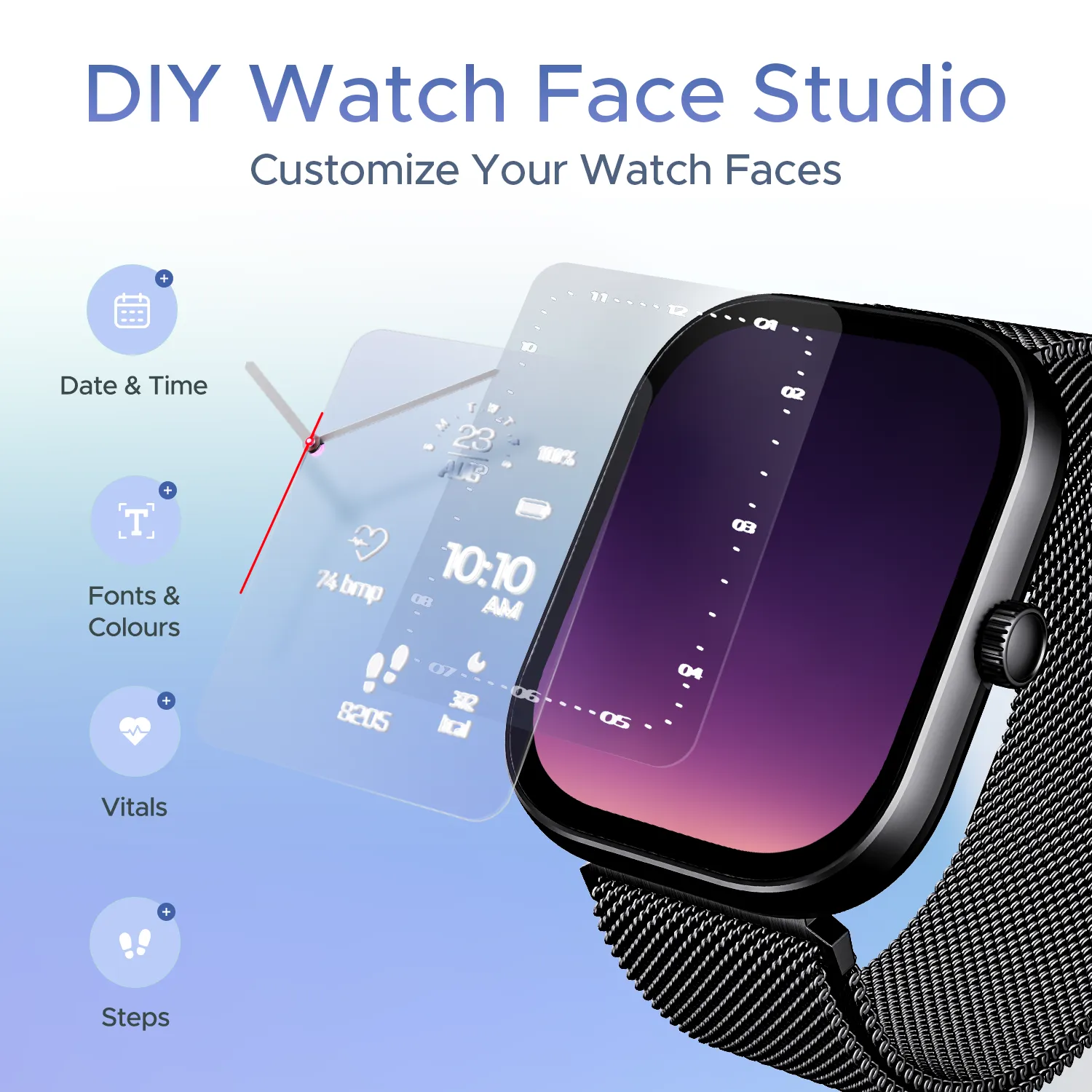 boAt Wave Sigma | Smartwatch with 2.01" (5.10cm) HD Display, BT Calling, Powered by Crest  OS, 700  Active Modes
