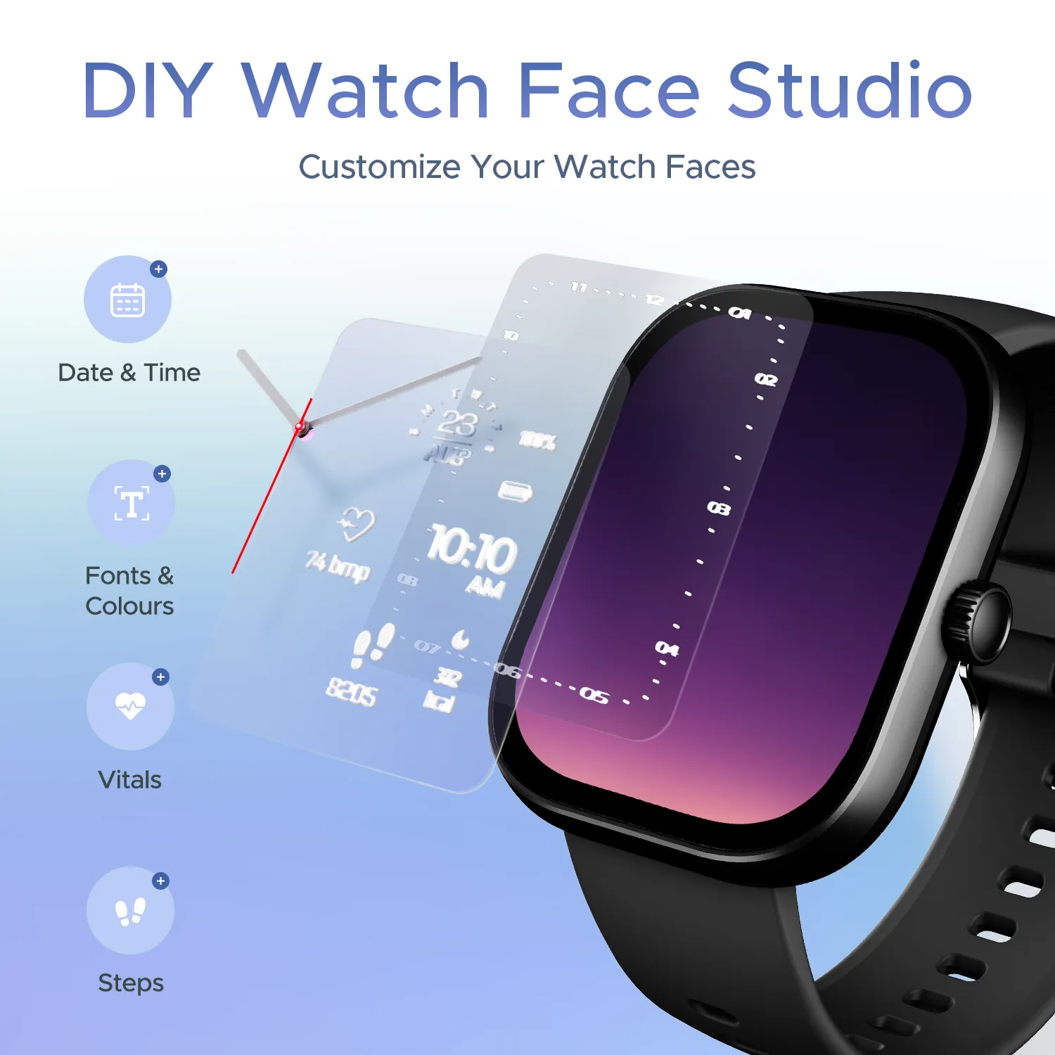 boAt Wave Sigma | Smartwatch with 2.01" (5.10cm) HD Display, BT Calling, Powered by Crest  OS, 700  Active Modes