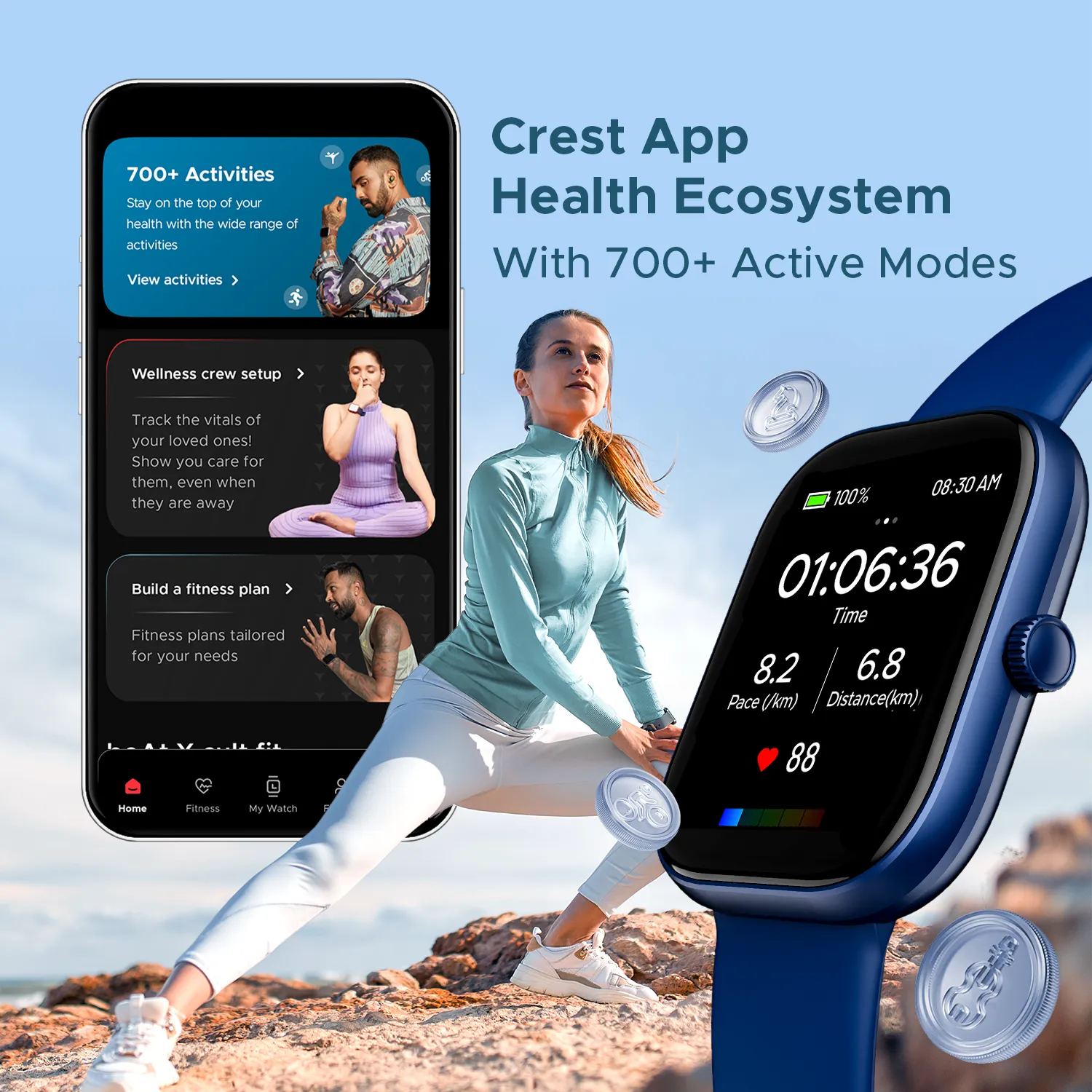 boAt Wave Sigma | Smartwatch with 2.01" (5.10cm) HD Display, BT Calling, Powered by Crest  OS, 700  Active Modes