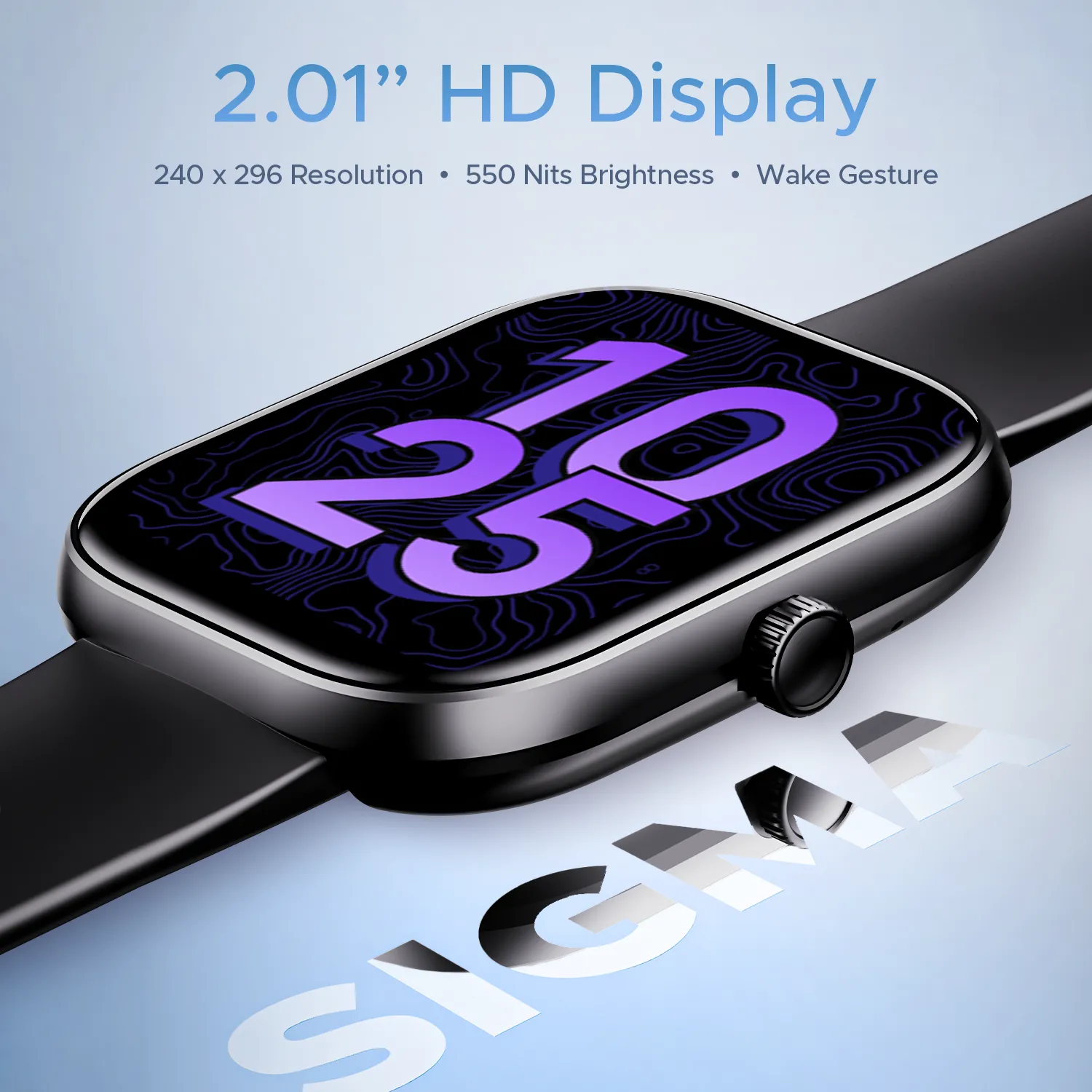 boAt Wave Sigma | Smartwatch with 2.01" (5.10cm) HD Display, BT Calling, Powered by Crest  OS, 700  Active Modes