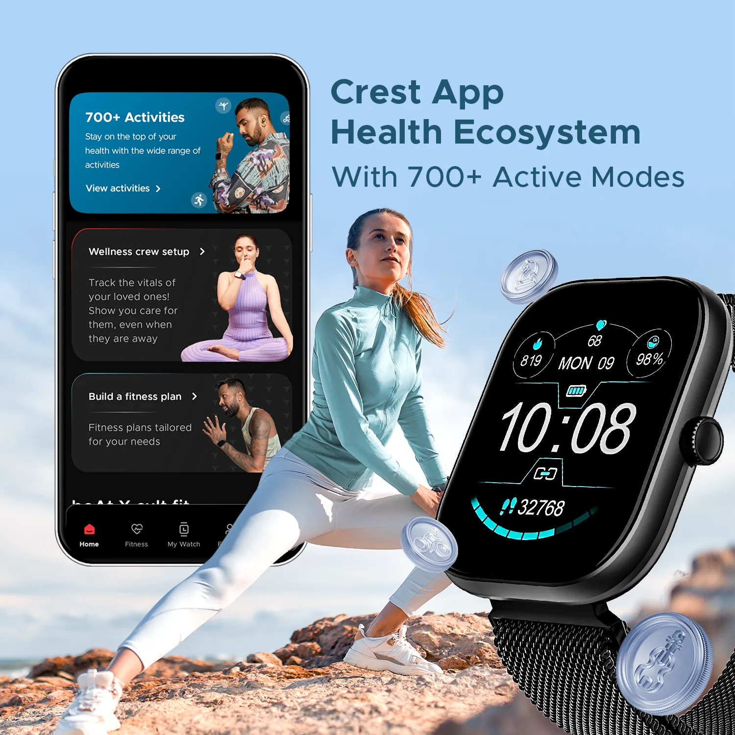 boAt Wave Sigma | Smartwatch with 2.01" (5.10cm) HD Display, BT Calling, Powered by Crest  OS, 700  Active Modes