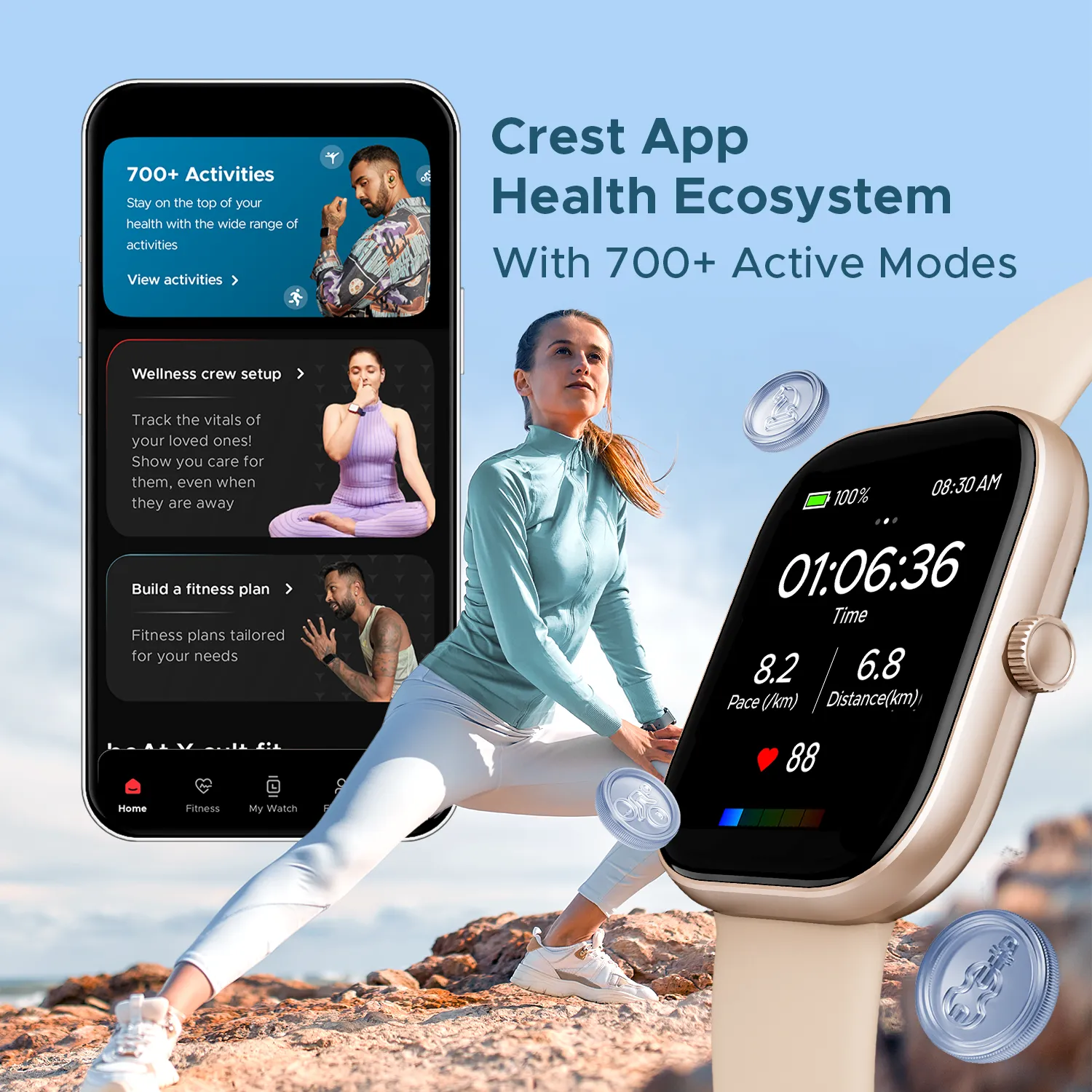 boAt Wave Sigma | Smartwatch with 2.01" (5.10cm) HD Display, BT Calling, Powered by Crest  OS, 700  Active Modes