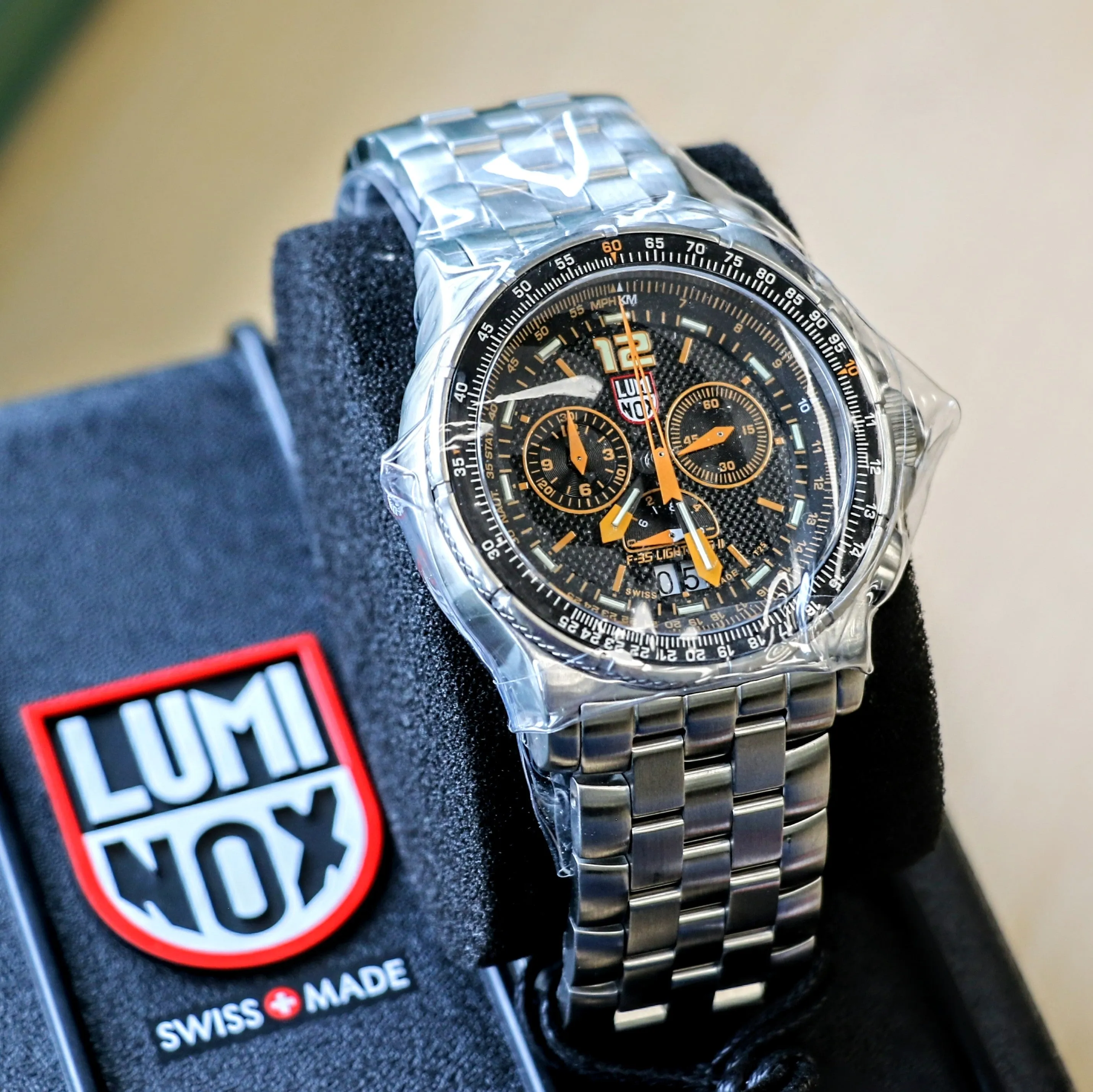 Brand-New LUMINOX F-35 Lightning II Chronograph Watch 9382 Quartz Wristwatch