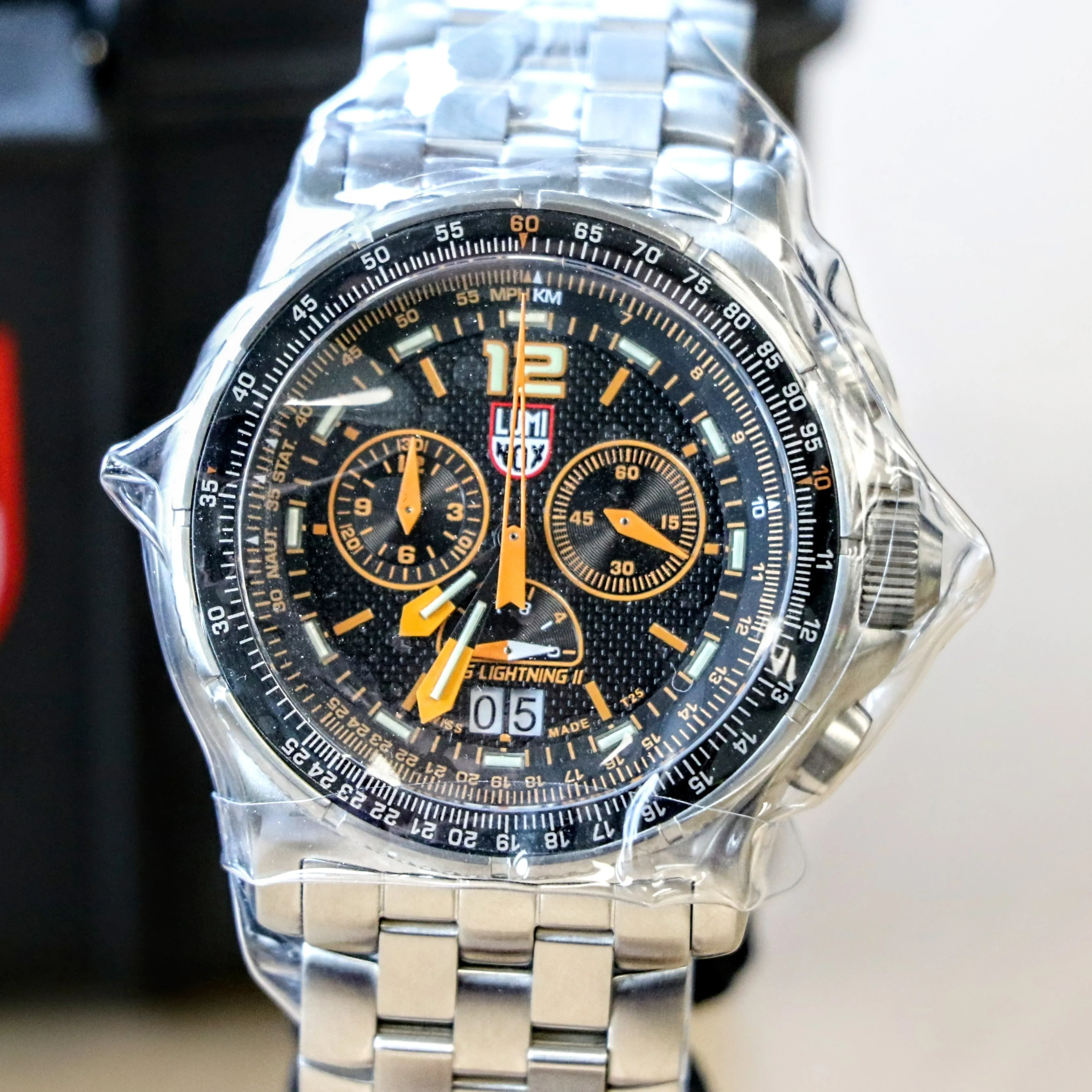 Brand-New LUMINOX F-35 Lightning II Chronograph Watch 9382 Quartz Wristwatch