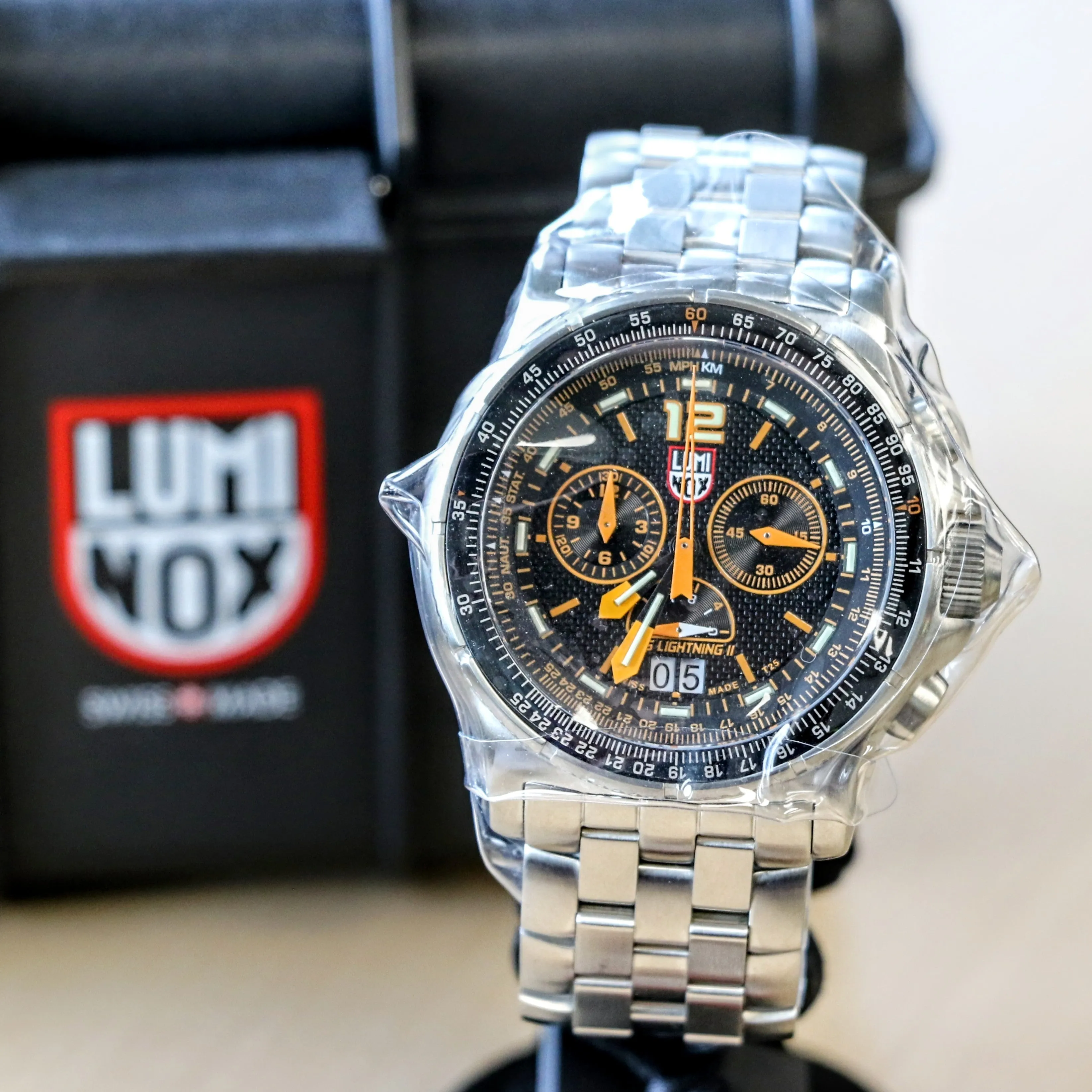 Brand-New LUMINOX F-35 Lightning II Chronograph Watch 9382 Quartz Wristwatch