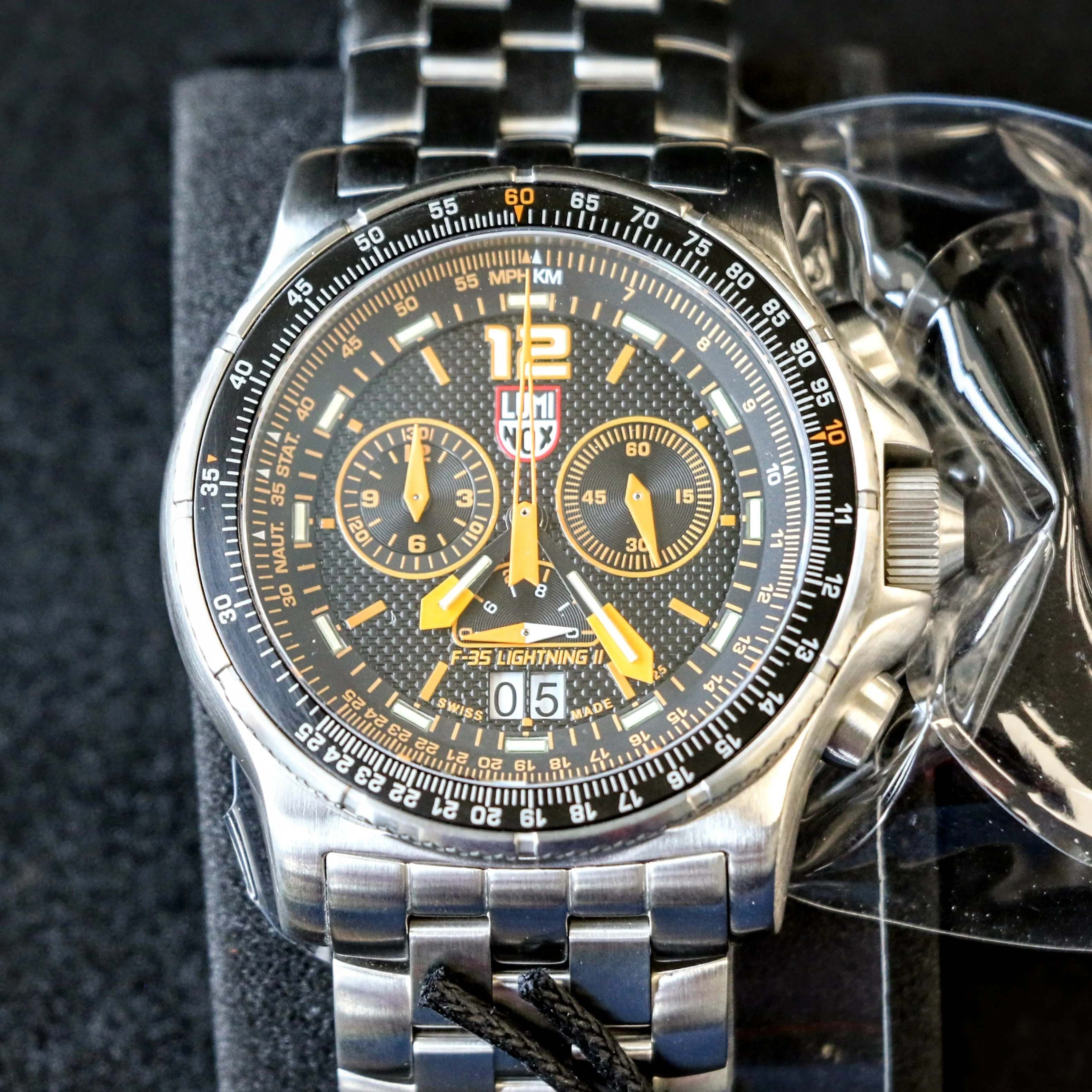 Brand-New LUMINOX F-35 Lightning II Chronograph Watch 9382 Quartz Wristwatch