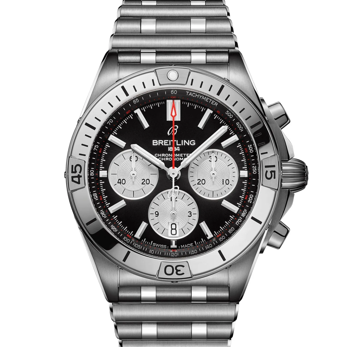 Breitling Chronomat B01 Chronograph 42 Steel with Black Dial
