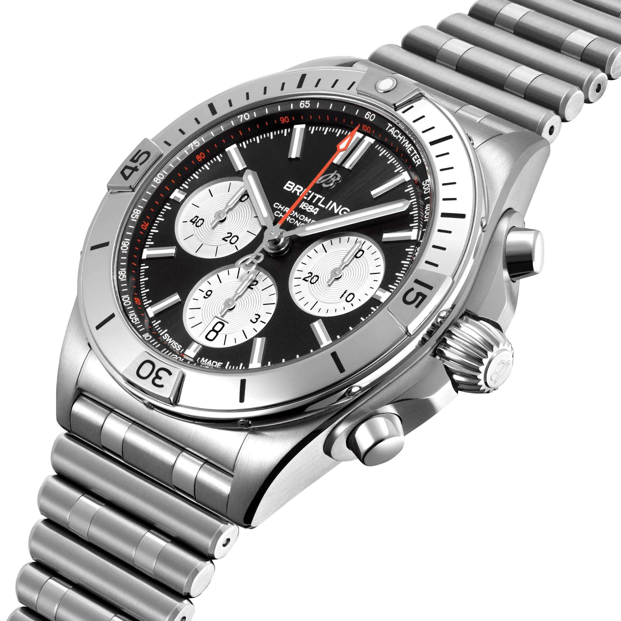 Breitling Chronomat B01 Chronograph 42 Steel with Black Dial
