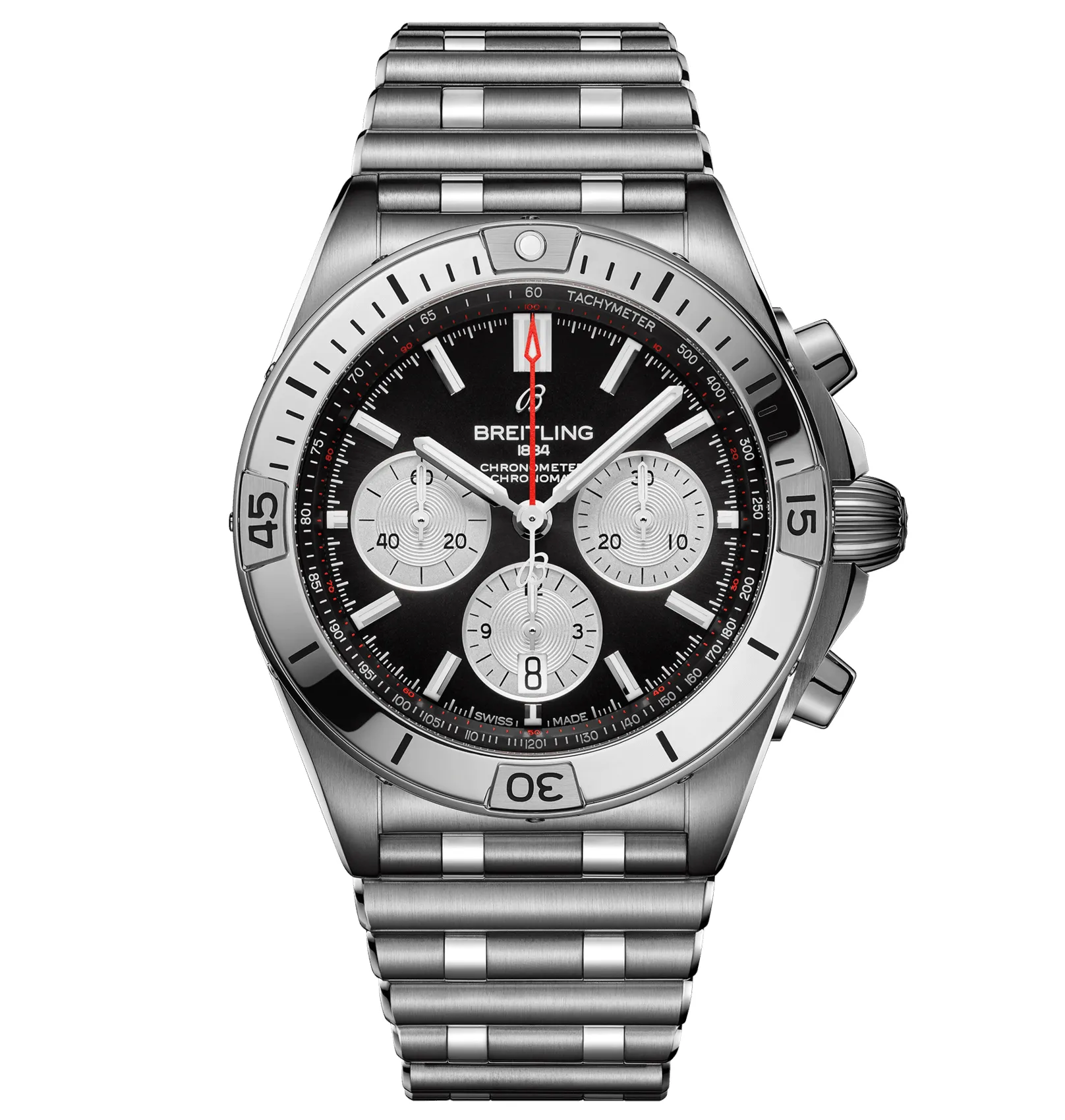 Breitling Chronomat B01 Chronograph 42 Steel with Black Dial