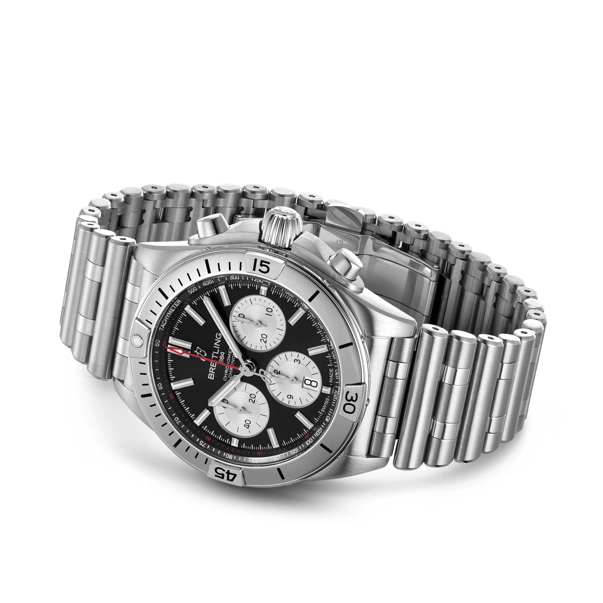 Breitling Chronomat B01 Chronograph 42 Steel with Black Dial
