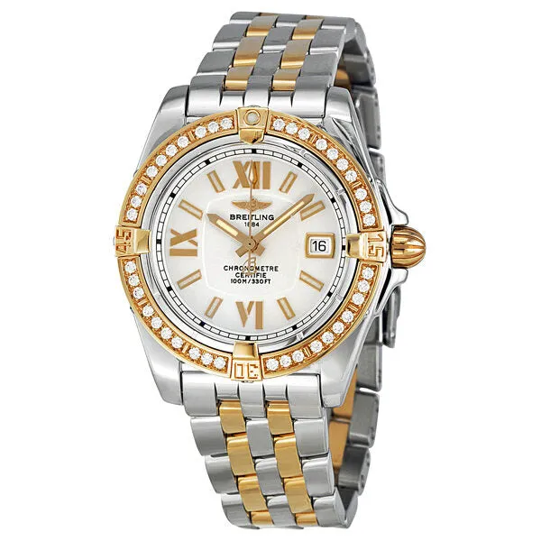Breitling Lady Cockpit Diamond Rose Gold and Stainless Steel Ladies Watch C7135653-G650TT C7135653/G650