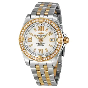 Breitling Lady Cockpit Diamond Rose Gold and Stainless Steel Ladies Watch C7135653-G650TT C7135653/G650