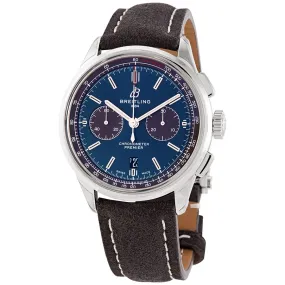 Breitling Premier B01 Chronograph Automatic Chronometer Blue Dial 42 mm Men's Watch AB0118A61C1X2