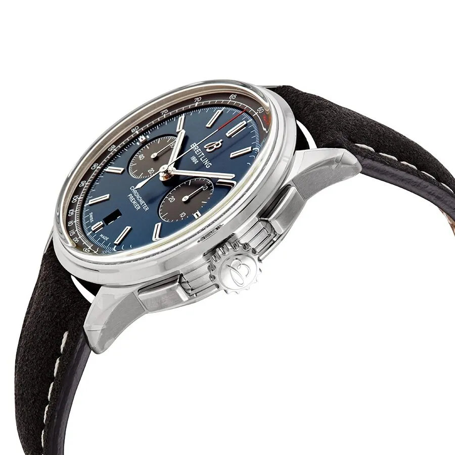 Breitling Premier B01 Chronograph Automatic Chronometer Blue Dial 42 mm Men's Watch AB0118A61C1X2
