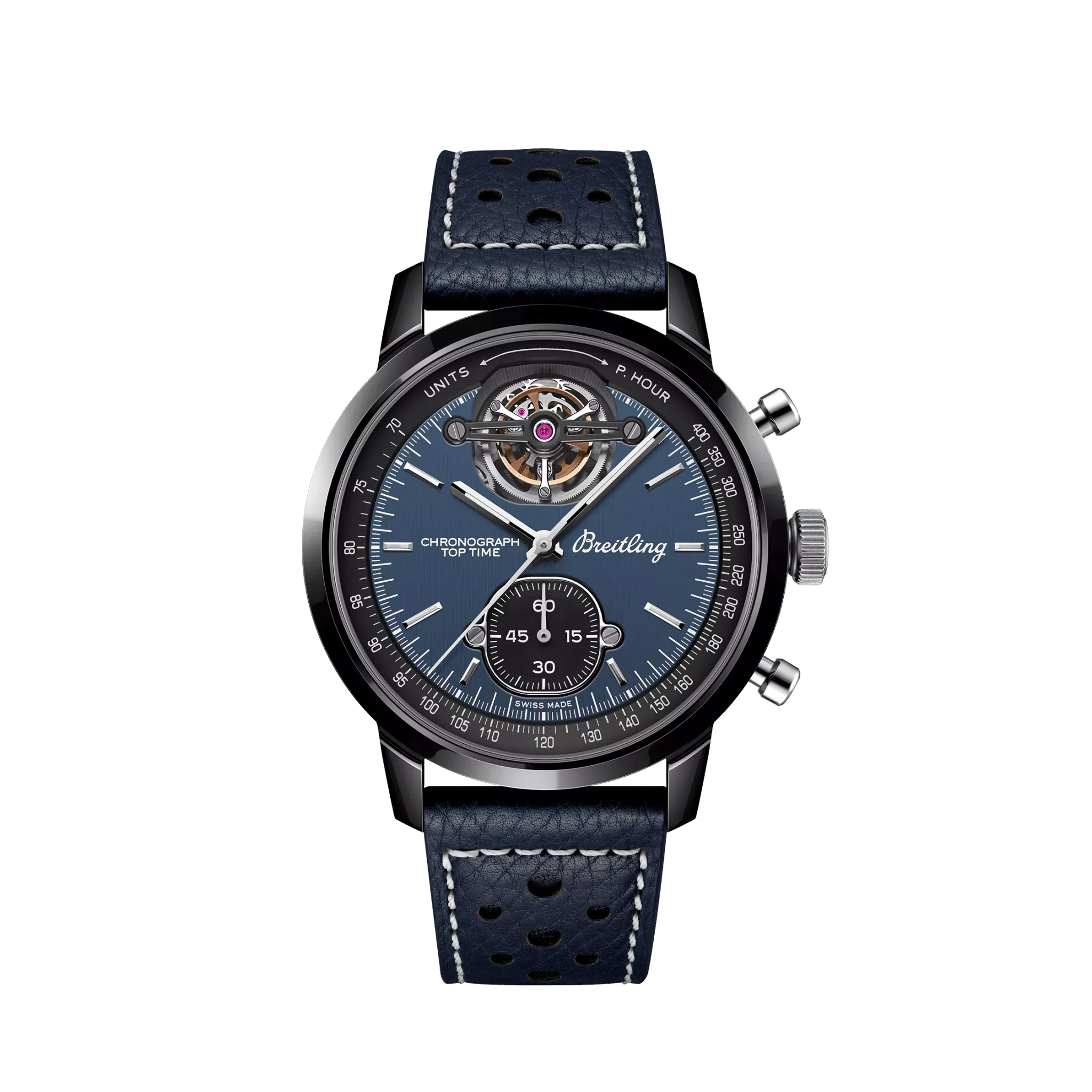 Breitling Top Time B21 Shelby Cobra Chronograph Tourbillon Ceramic & Titanium Men's Watch