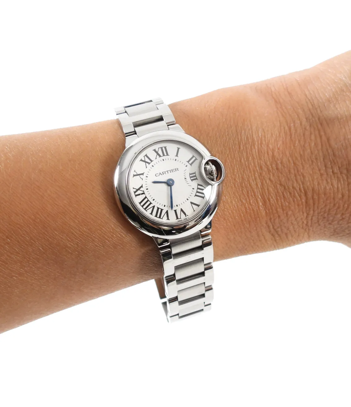 Cartier Ballon Bleu 28mm Steel Quartz Ladies Watch