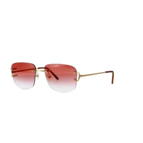 Cartier Rimless CT0092O 002 53 Sunglasses Unisex