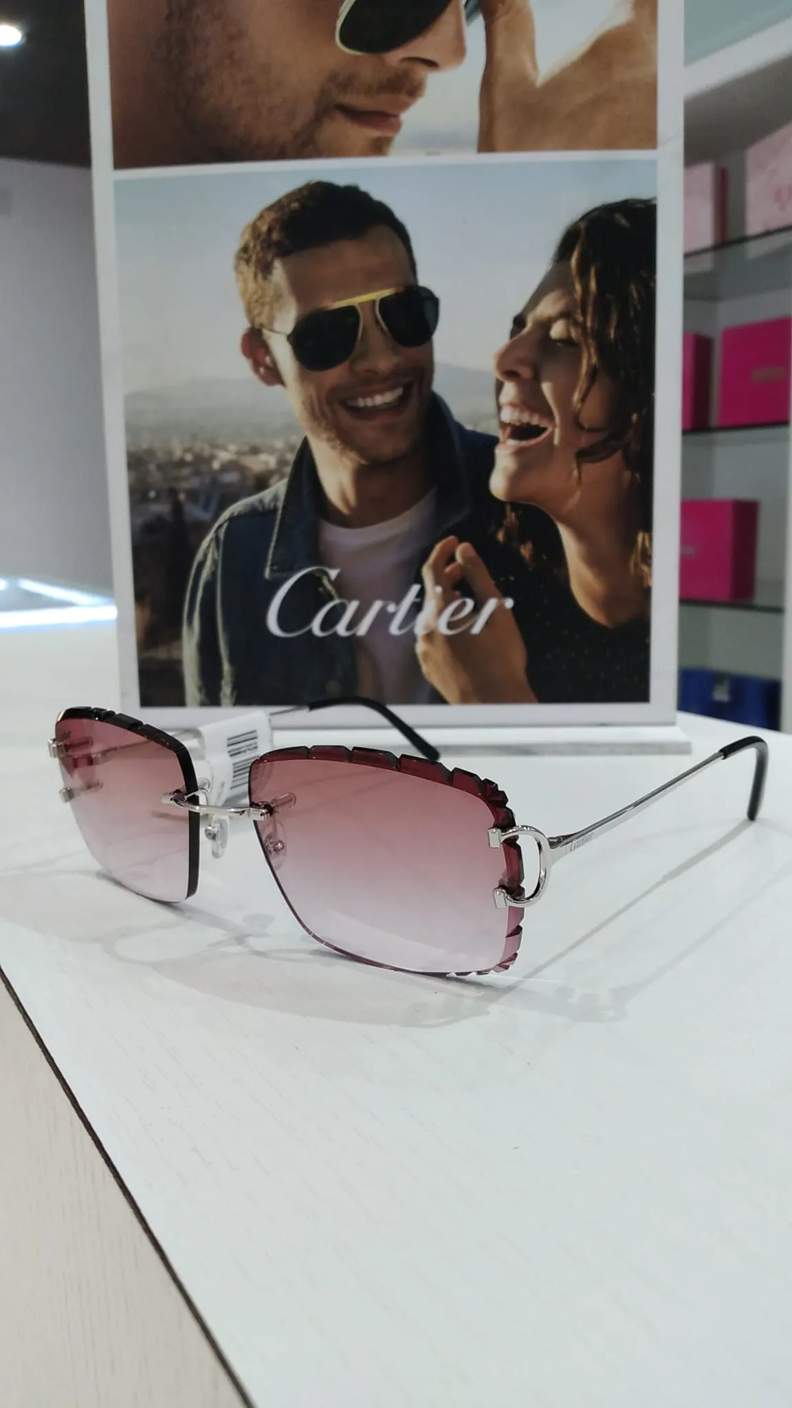 Cartier Rimless CT0092O 002 53 Sunglasses Unisex