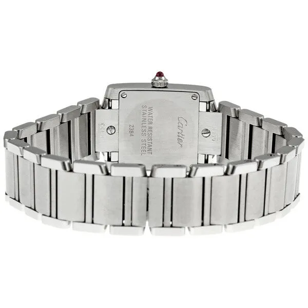 Cartier Tank Francaise Limited Edition Steel Raspberry Ladies Watch W51030Q3