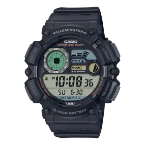 Casio Digital Black Resin Band Watch WS1500H-1A