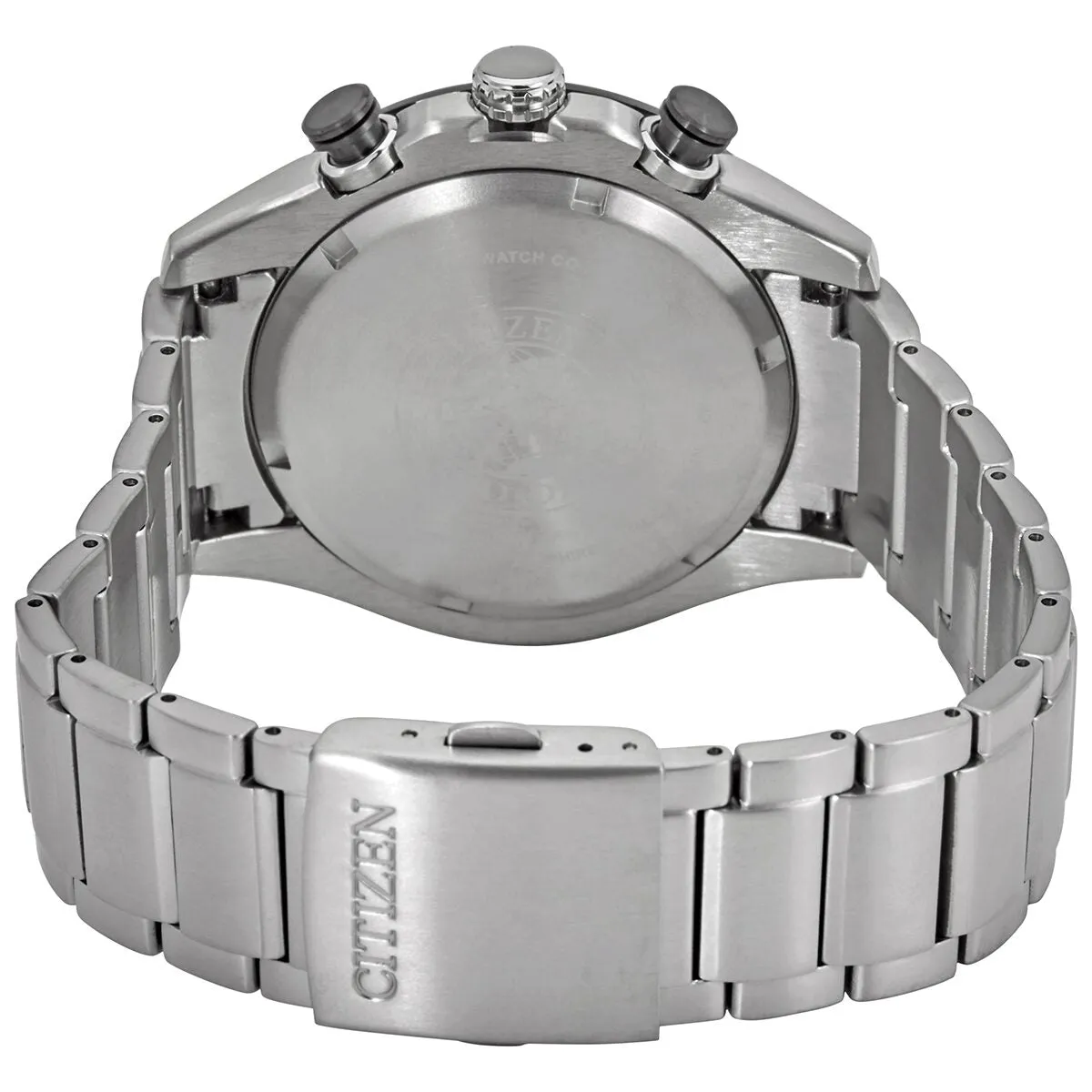 Citizen Black Dial Eco-Drive Super Titanium Chronograph Watch CA4241-55E
