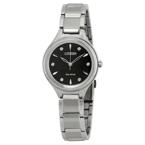 Citizen Corso Diamond Black Diamond Dial Ladies Watch FE2100-51E