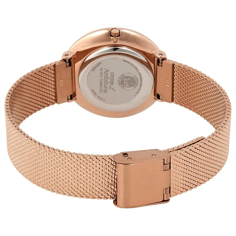 Citizen L Ambiluna Rose Mother of Pearl Dial Ladies Watch EM0643-50X