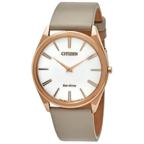Citizen Stiletto Eco-Drive White Dial Ladies Watch AR3076-08A