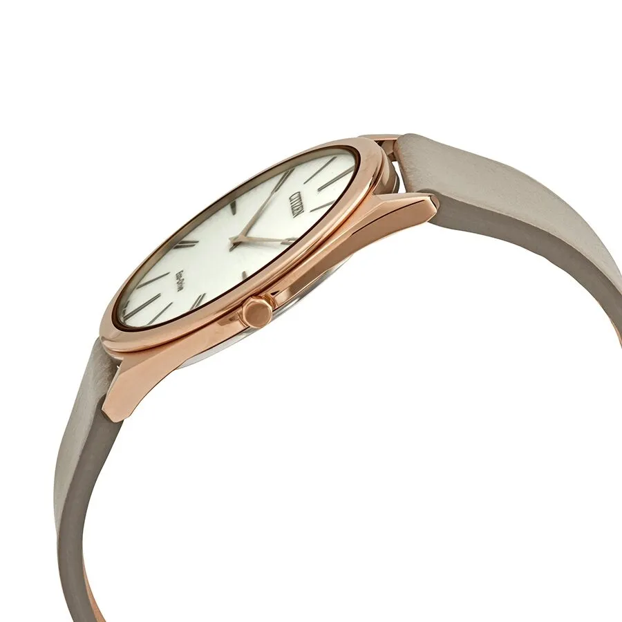 Citizen Stiletto Eco-Drive White Dial Ladies Watch AR3076-08A